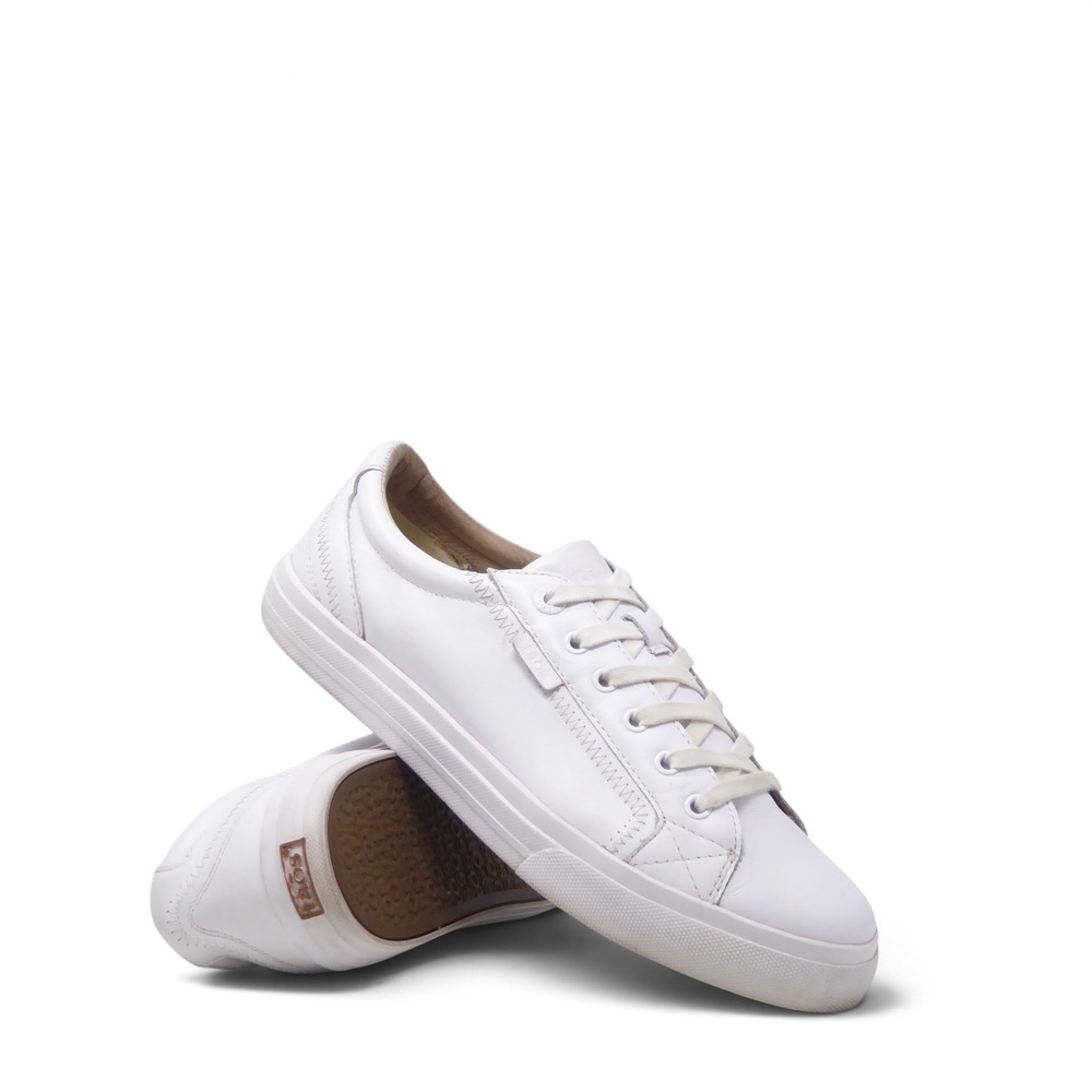 Taos Women Sneakers White Plim Soul Lux PLX Leather Shoes Lace Up 10.5